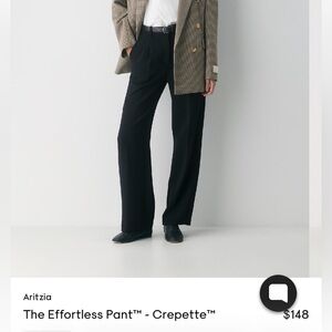 Aritzia Black Effortless Pant